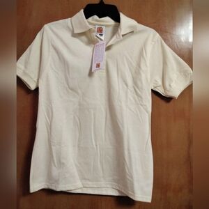 Youth Pale Yellow Polo Shirt size L